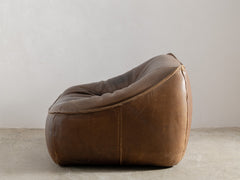 Ringo Armchair in Brown Leather by Gerard van den Berg