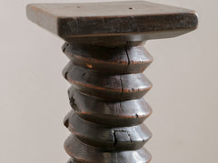 1930s French Turned Wood Pedestal