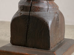 1930s French Turned Wood Pedestal