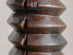 1930s French Turned Wood Pedestal