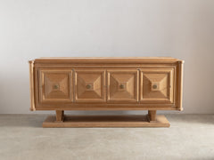 Large Mid Century French Oak Sideboard by Gaston Poisson