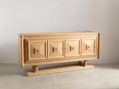 Large Mid Century French Oak Sideboard by Gaston Poisson