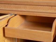 Large Mid Century French Oak Sideboard by Gaston Poisson