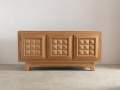 1940s French Oak Sideboard by Gaston Poisson