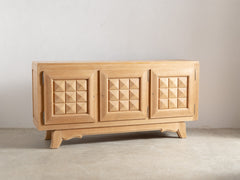 1940s French Oak Sideboard by Gaston Poisson