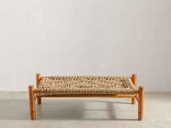 1950s French Rope Coffee Table by Adrien Audoux and Frida Minet