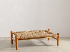 1950s French Rope Coffee Table by Adrien Audoux and Frida Minet