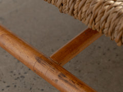 1950s French Rope Coffee Table by Adrien Audoux and Frida Minet