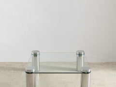 1960s Marco Zanuso for Zanotta Chrome & Glass Coffee Table