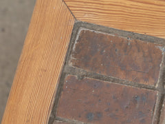 1960s-70s La Borne Tiled Coffee Table in Pine