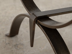 1960s-70s La Borne Tiled Coffee Table in Iron