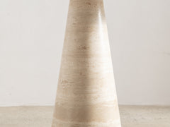 Angelo Mangiarotti 'M1 T70' Round Travertine Table for Skipper