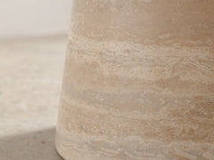 Angelo Mangiarotti 'M1 T70' Round Travertine Table for Skipper