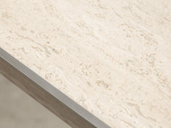 1970s Willy Rizzo Travertine Dining Table