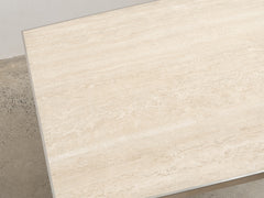 1970s Willy Rizzo Travertine Dining Table