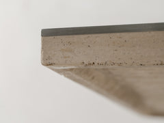 1970s Willy Rizzo Travertine Dining Table