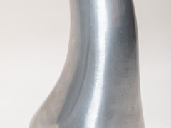 1960s Sculptural Stainless Steel Candlestick