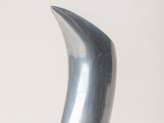 1960s Sculptural Stainless Steel Candlestick
