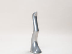 1960s Sculptural Stainless Steel Candlestick