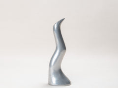 1960s Sculptural Stainless Steel Candlestick