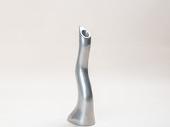 1960s Sculptural Stainless Steel Candlestick