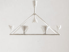 Contemporary Plaster Chandelier - Olympe