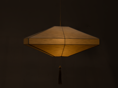 Ming Pendant Horizon in Raw Silk