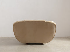 1930s Art Deco Club Chair in Almond Velvet
