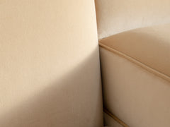 1930s Art Deco Club Chair in Almond Velvet