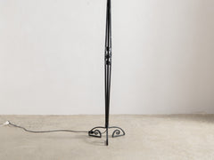 1930s French Wrought Iron Floor Lamp