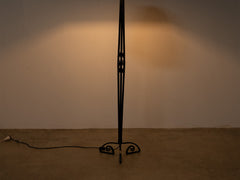 1930s French Wrought Iron Floor Lamp