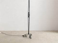 1930s French Wrought Iron Floor Lamp