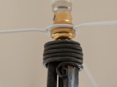 1930s French Wrought Iron Floor Lamp