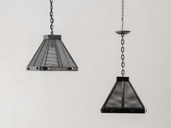 Spanish Brutalist Cage Pendant Light