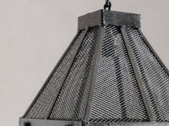 Spanish Brutalist Cage Pendant Light