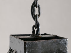 Spanish Brutalist Cage Pendant Light