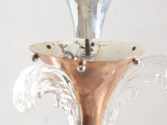 1930s French Six-Arm Chandelier