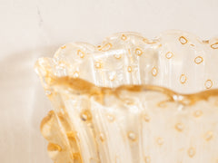 Vintage Art Deco Murano Glass Fluted Sconce