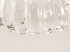 Vintage Glass Wall Sconce with Brass Mount