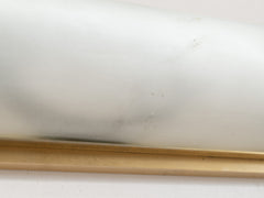 1930s French Brass & Frosted Glass Wall Light