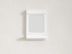 White Rosie Square Mirror