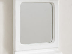 White Rosie Square Mirror
