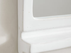 White Rosie Square Mirror