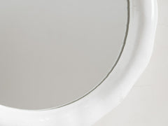 White Rosie Organic Round Mirror