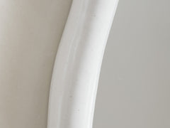 White Rosie Organic Round Mirror