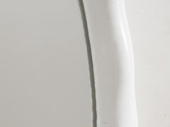 White Rosie Organic Round Mirror