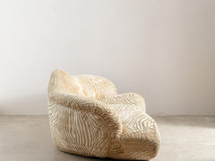 1980s Italian Mumbai Zebra Print Sofa by Bretz
