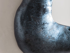 Biomorphic Ceramic Mirror by Dovkola - Black