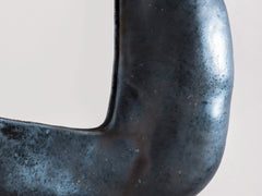 Biomorphic Ceramic Mirror by Dovkola - Black