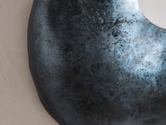 Biomorphic Ceramic Mirror by Dovkola - Black